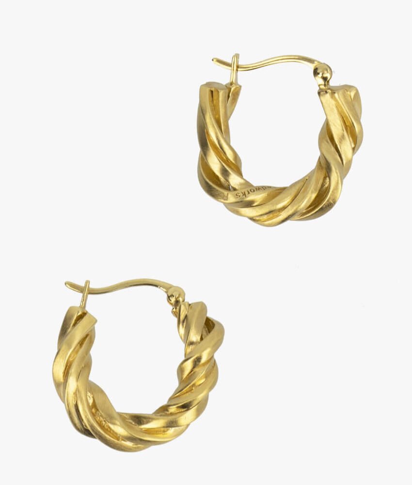 Twist Hoop Earrings