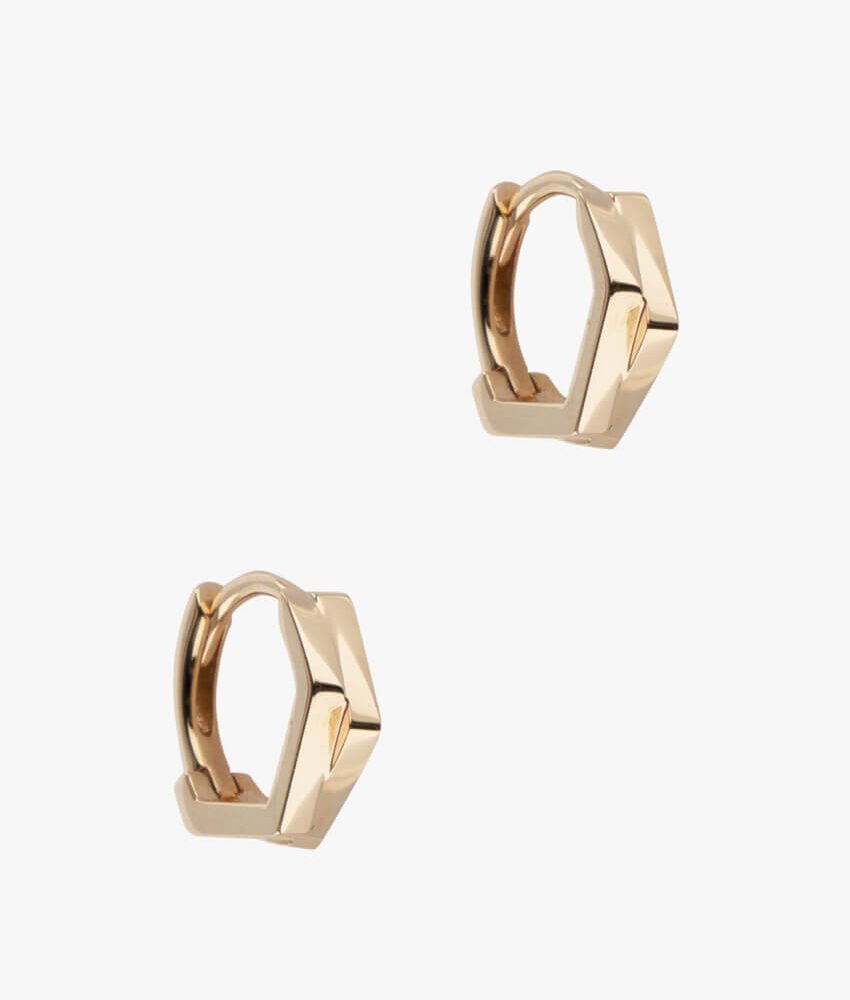Rose-Tinted Angle Earrings