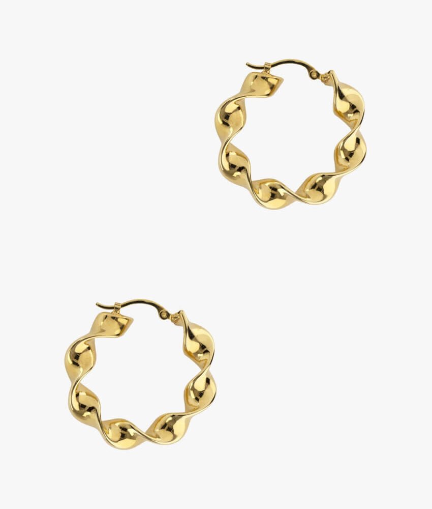 Twisted Hoop Earrings
