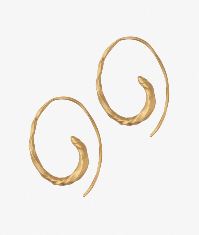 Round Flow Asymmetric Earrings
