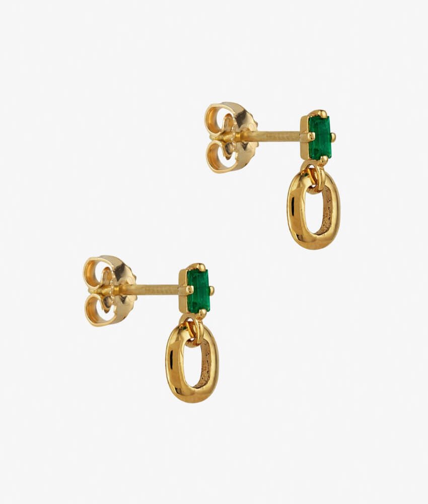 Emerald Gem Earrings
